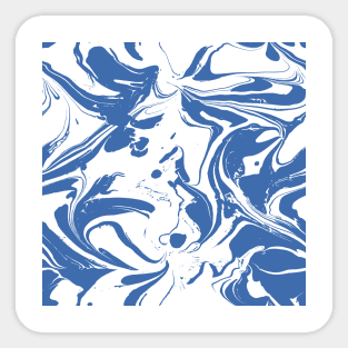 Blue Marble Pattern Sticker